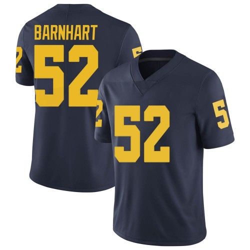 Karsen Barnhart Michigan Wolverines Men's NCAA #52 Navy Limited Brand Jordan College Stitched Football Jersey TFR1254WG